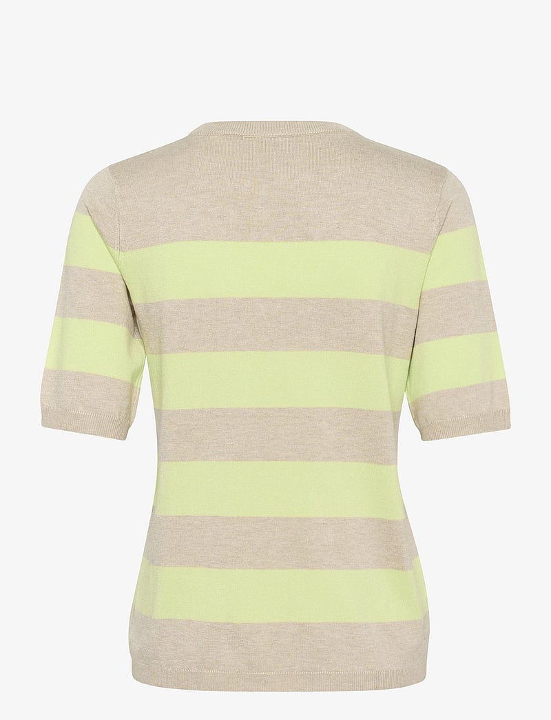 Kaffe - KAlizza Striped Knit - pullover - lettuce/featherg. bold stripe - 2