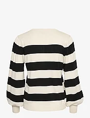 Kaffe - KAmala Striped Cardigan - cardigans - black/turtledove bold stripe - 1