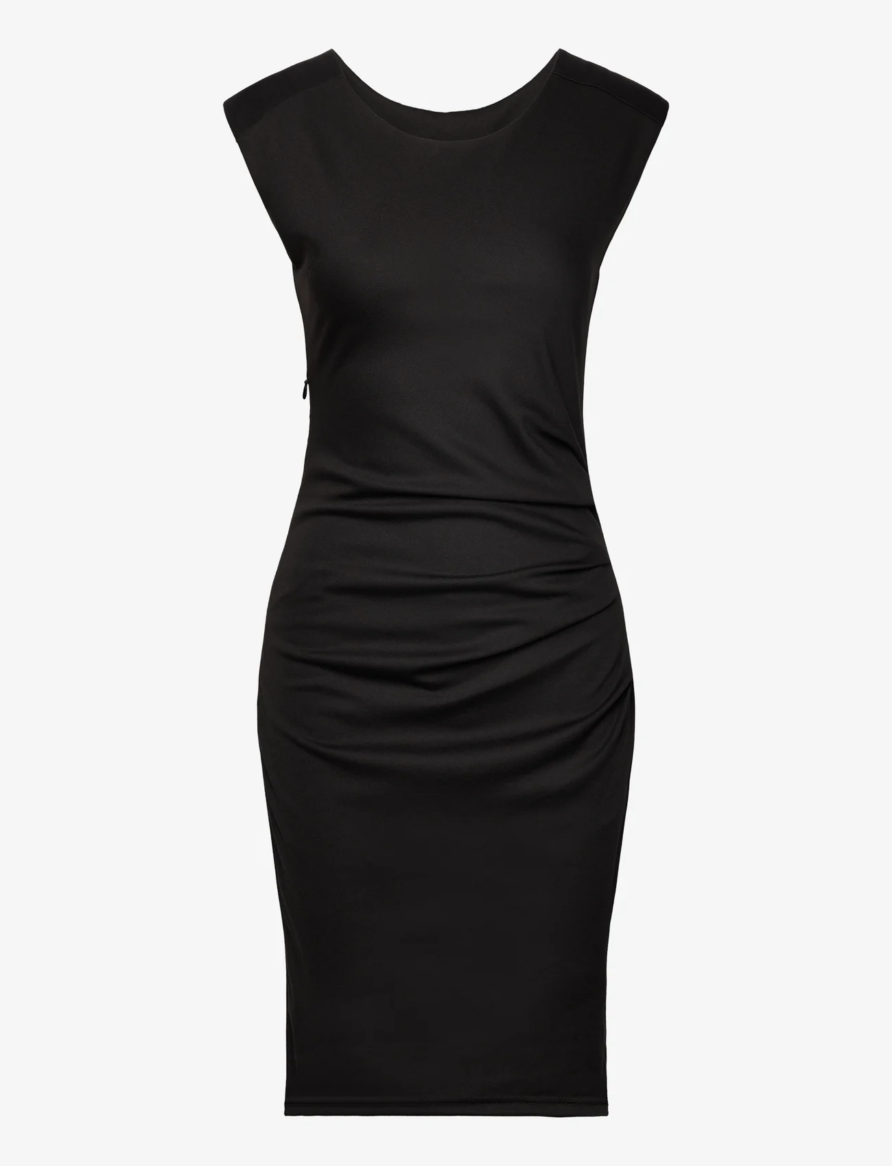 Kaffe - KAindia Round-Neck Dress - ballīšu apģērbs par outlet cenām - black deep - 0