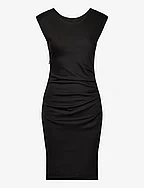 KAindia Round-Neck Dress - BLACK DEEP