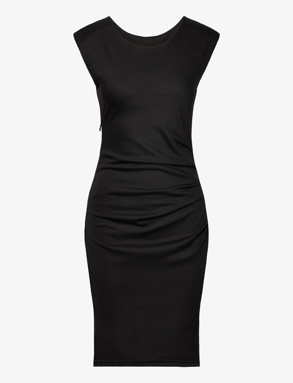 Kaffe - KAindia Round-Neck Dress - cocktailklänningar - black deep - 1