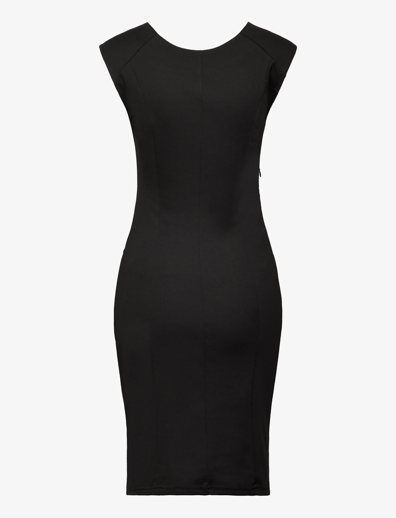 Kaffe - KAindia Round-Neck Dress - ballīšu apģērbs par outlet cenām - black deep - 1