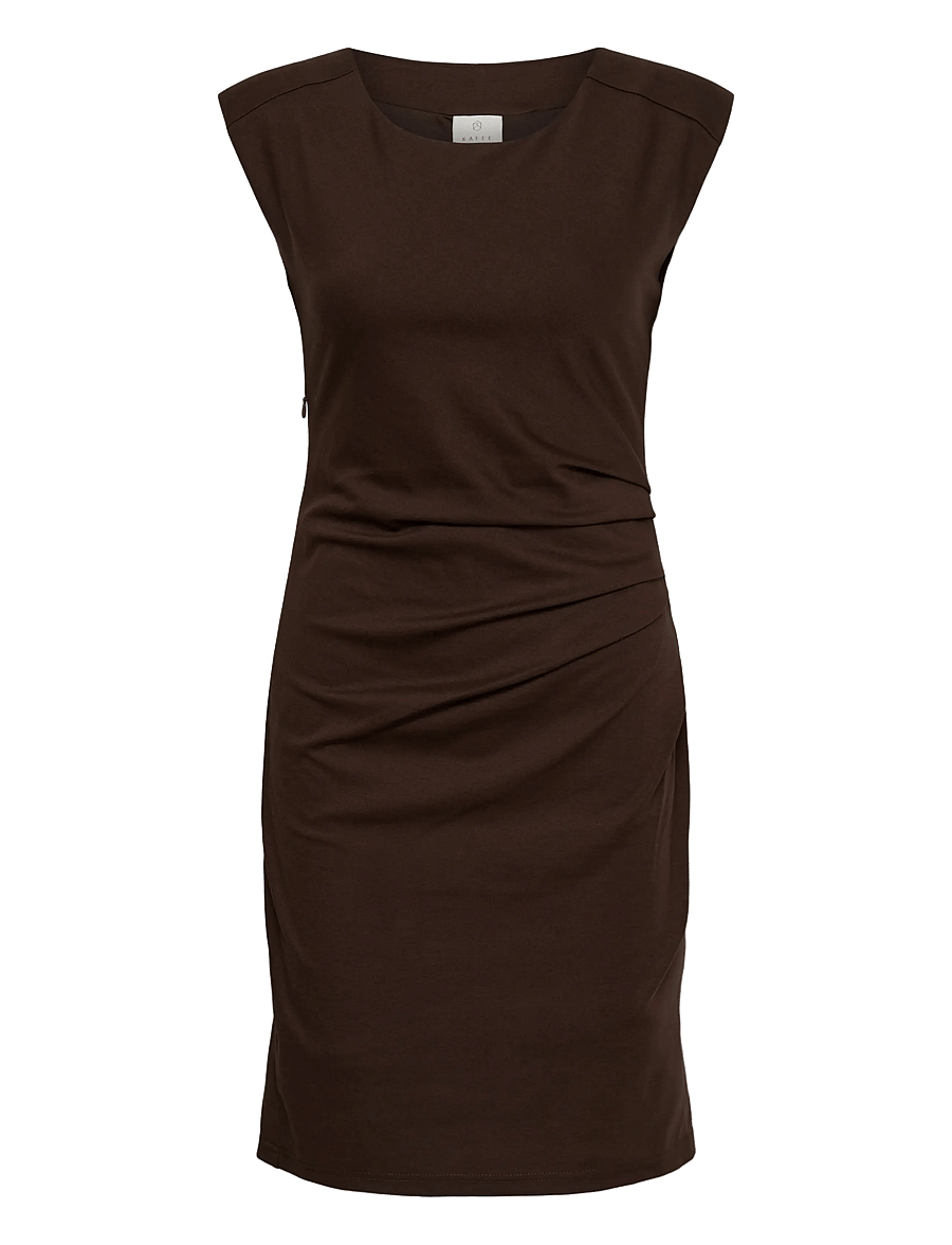 Kaffe - KAindia Round-Neck Dress - cocktail dresses - coffee bean - 0