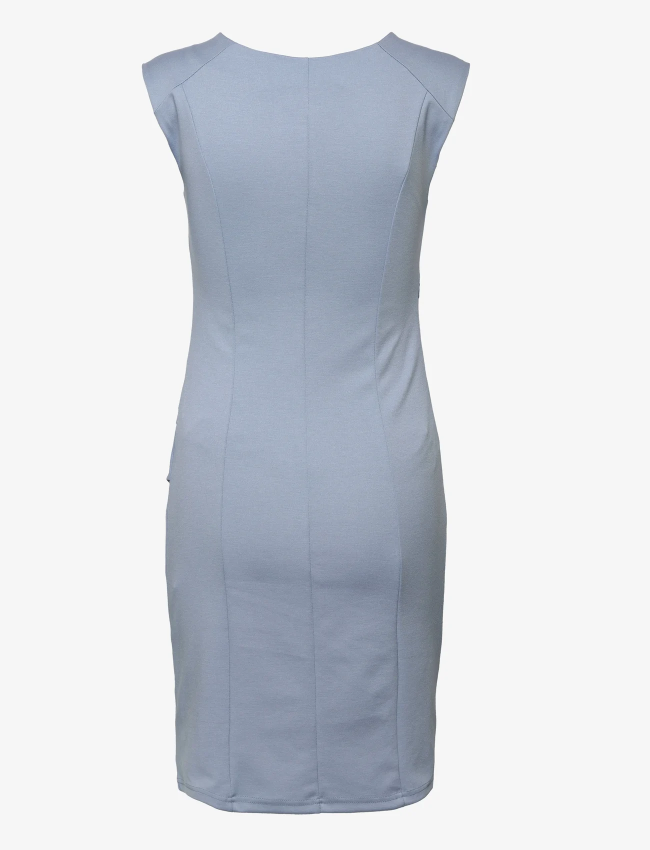 Kaffe - KAindia Round-Neck Dress - party wear at outlet prices - faded denim - 1