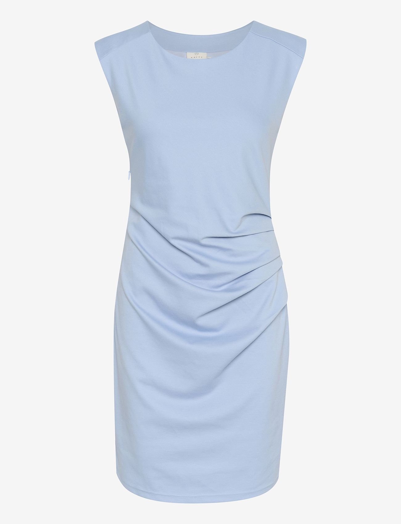 Kaffe - KAindia Round-Neck Dress - cocktailklänningar - soft chambray - 1