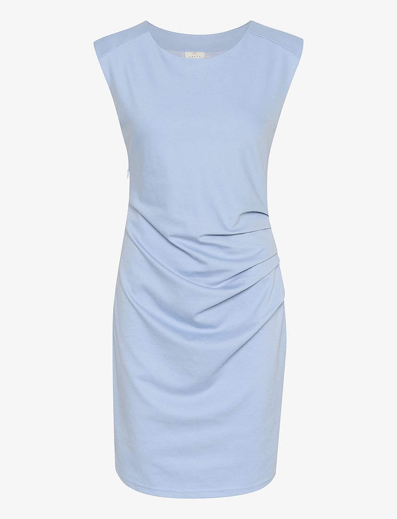 Kaffe - KAindia Round-Neck Dress - cocktailkjoler - soft chambray - 1