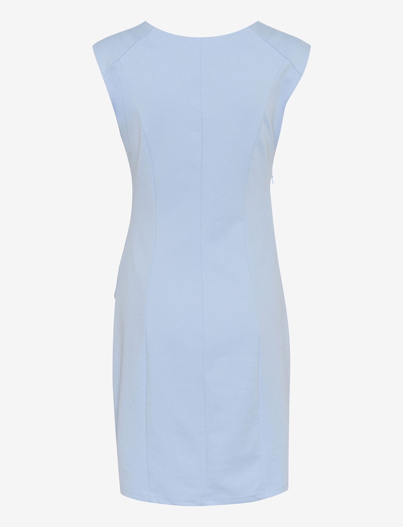Kaffe - KAindia Round-Neck Dress - cocktailklänningar - soft chambray - 2