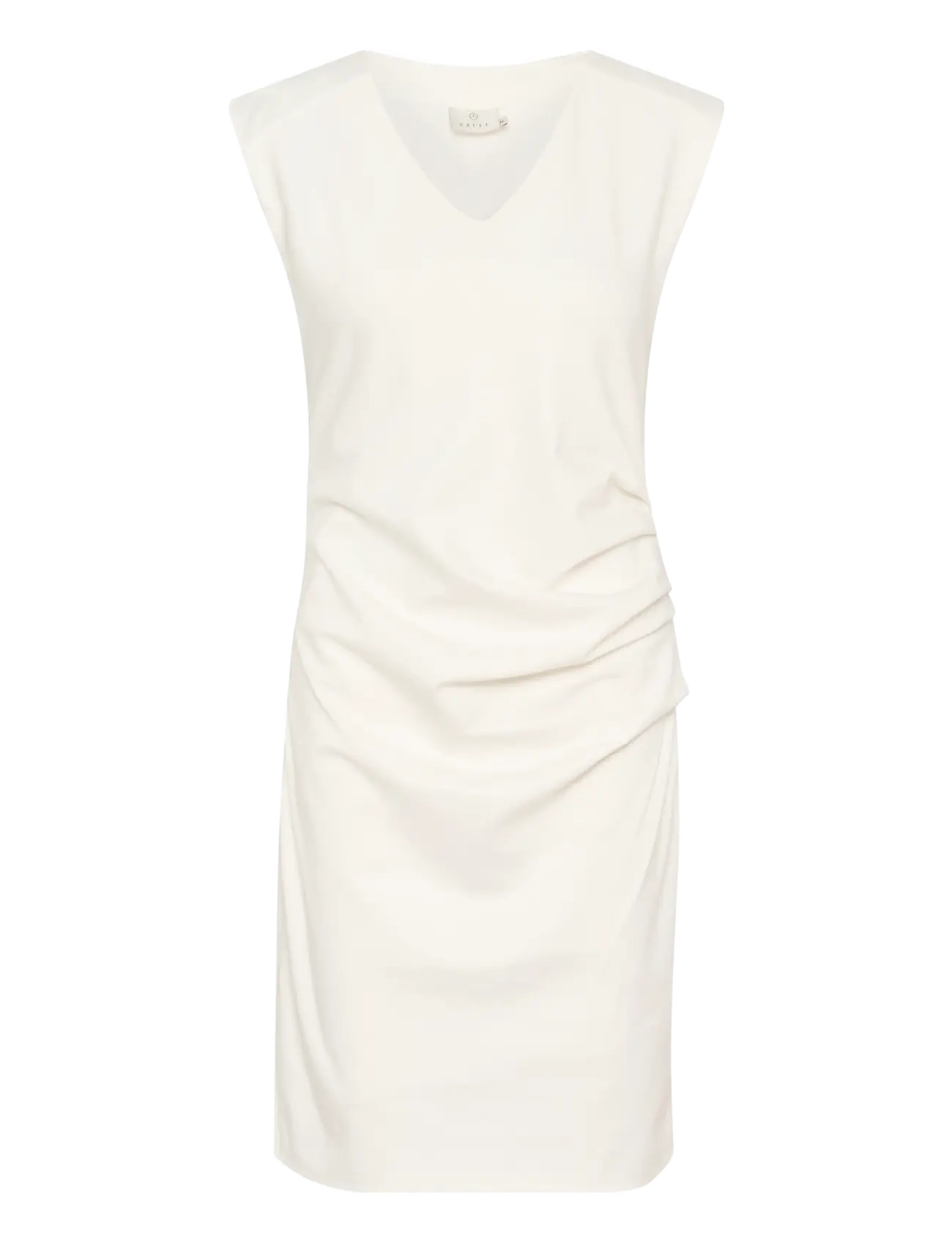 KAFFE Kaindia V-Ausschnitt Kleid Weiß - XL - Damen