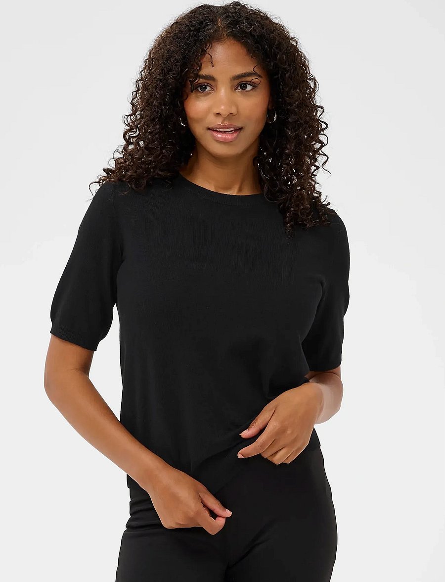 Kaffe - KALIZZA O-NECK PULLOVER - jumpers - black deep - 0