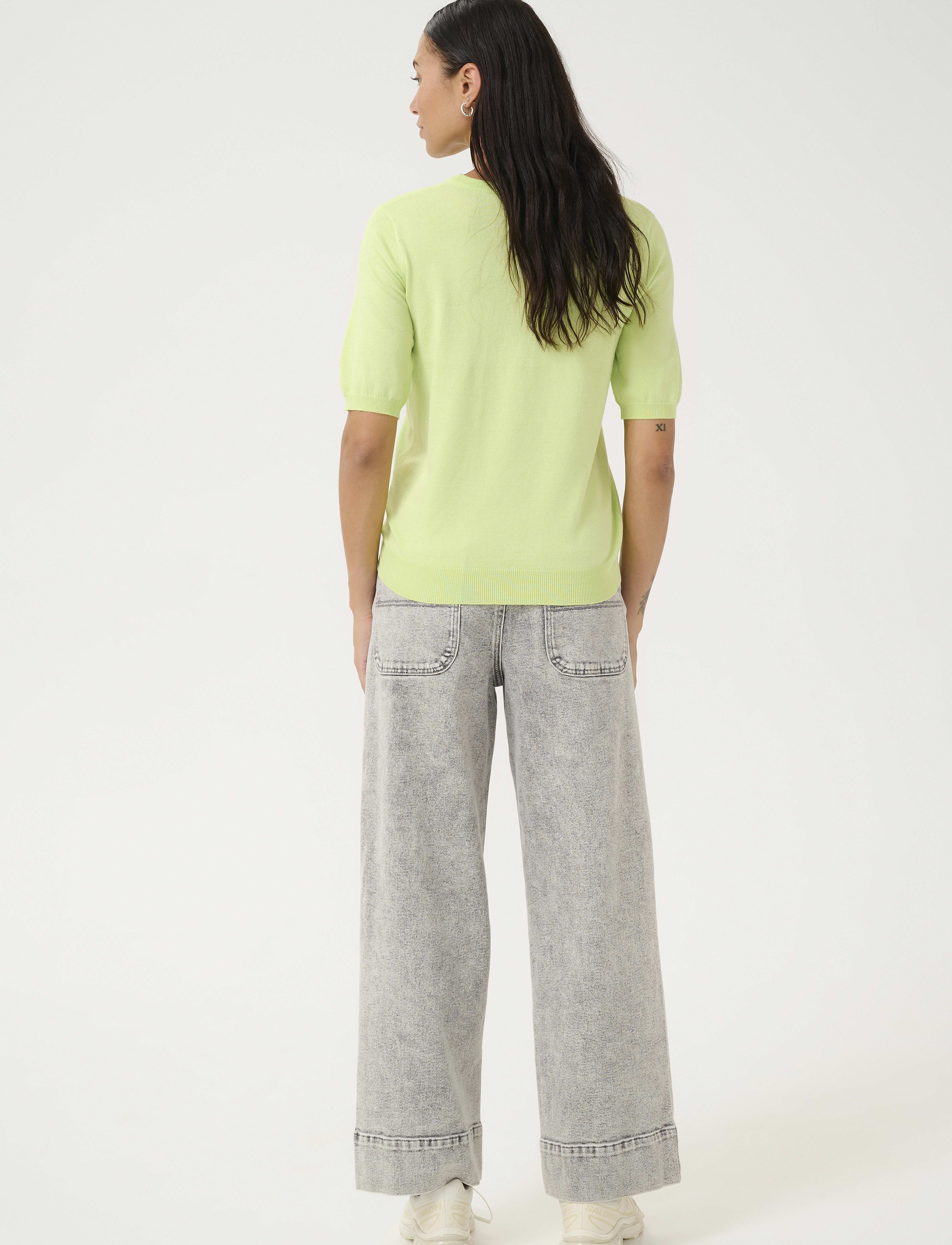 Kaffe - KAlizza O-neck pullover - džemperi - lettuce green - 4