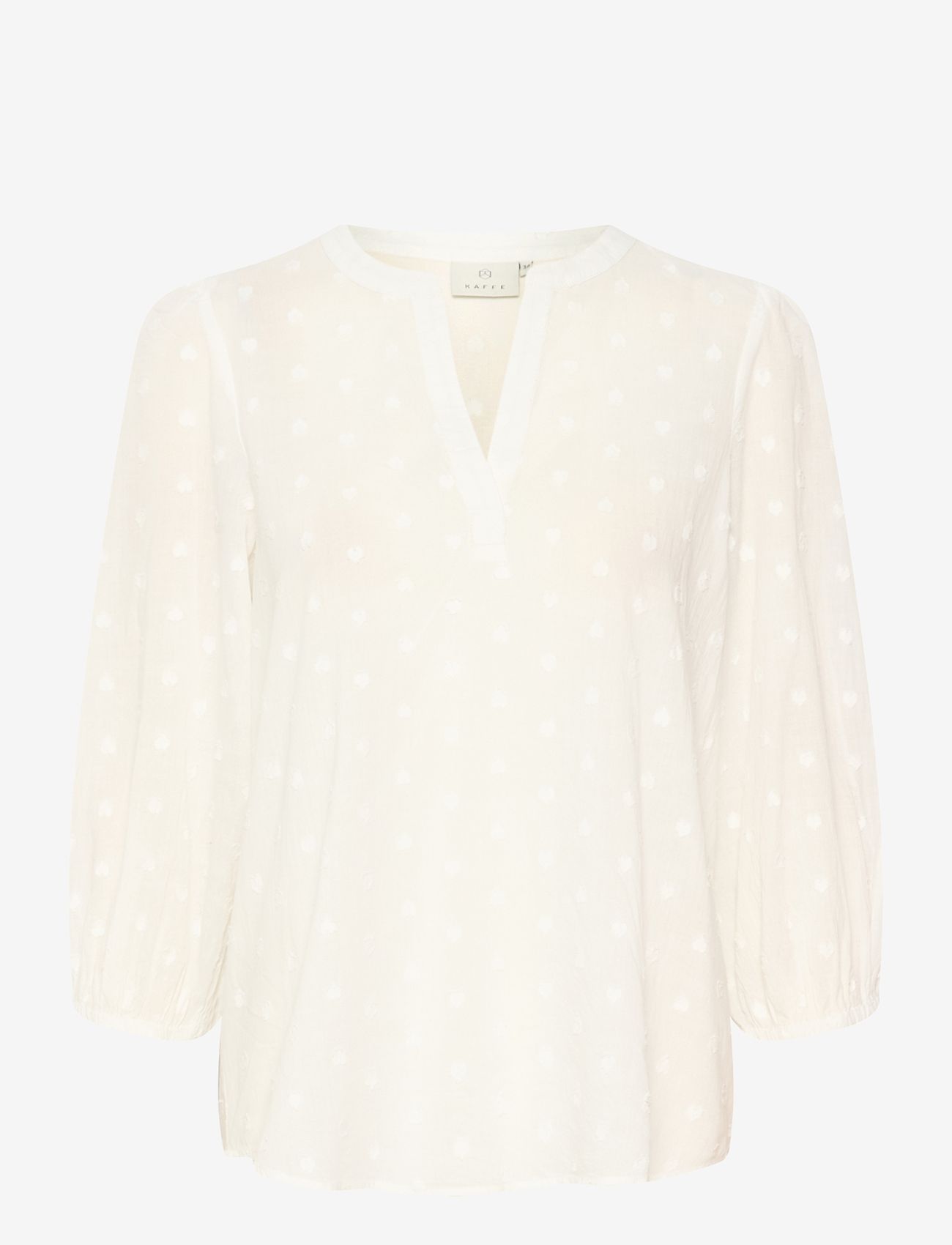 Kaffe - KAjollia Blouse - långärmade blusar - chalk - 1