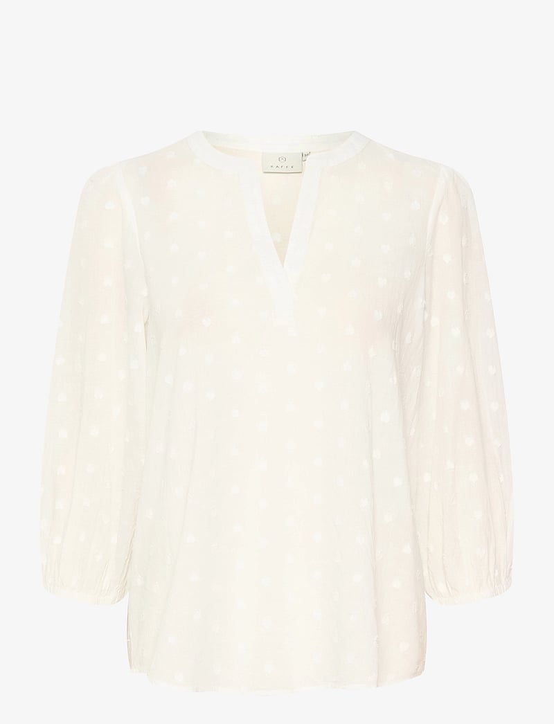 Kaffe - KAjollia Blouse - långärmade blusar - chalk - 1