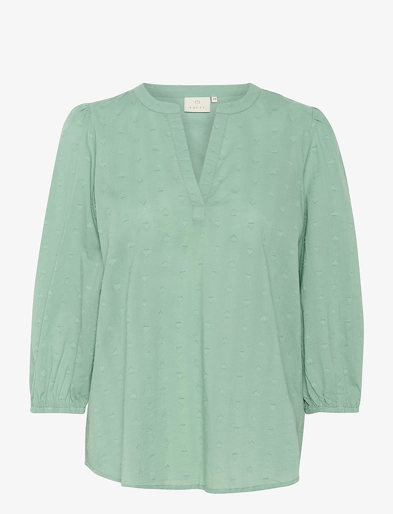Kaffe - KAjollia Blouse - pitkähihaiset puserot - granite green - 1