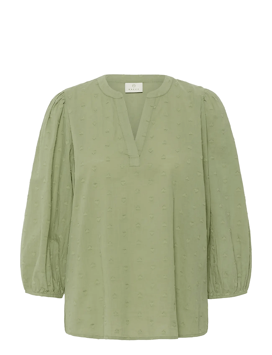 Kaffe - KAjollia Blouse - langerma blússur - oil green - 1