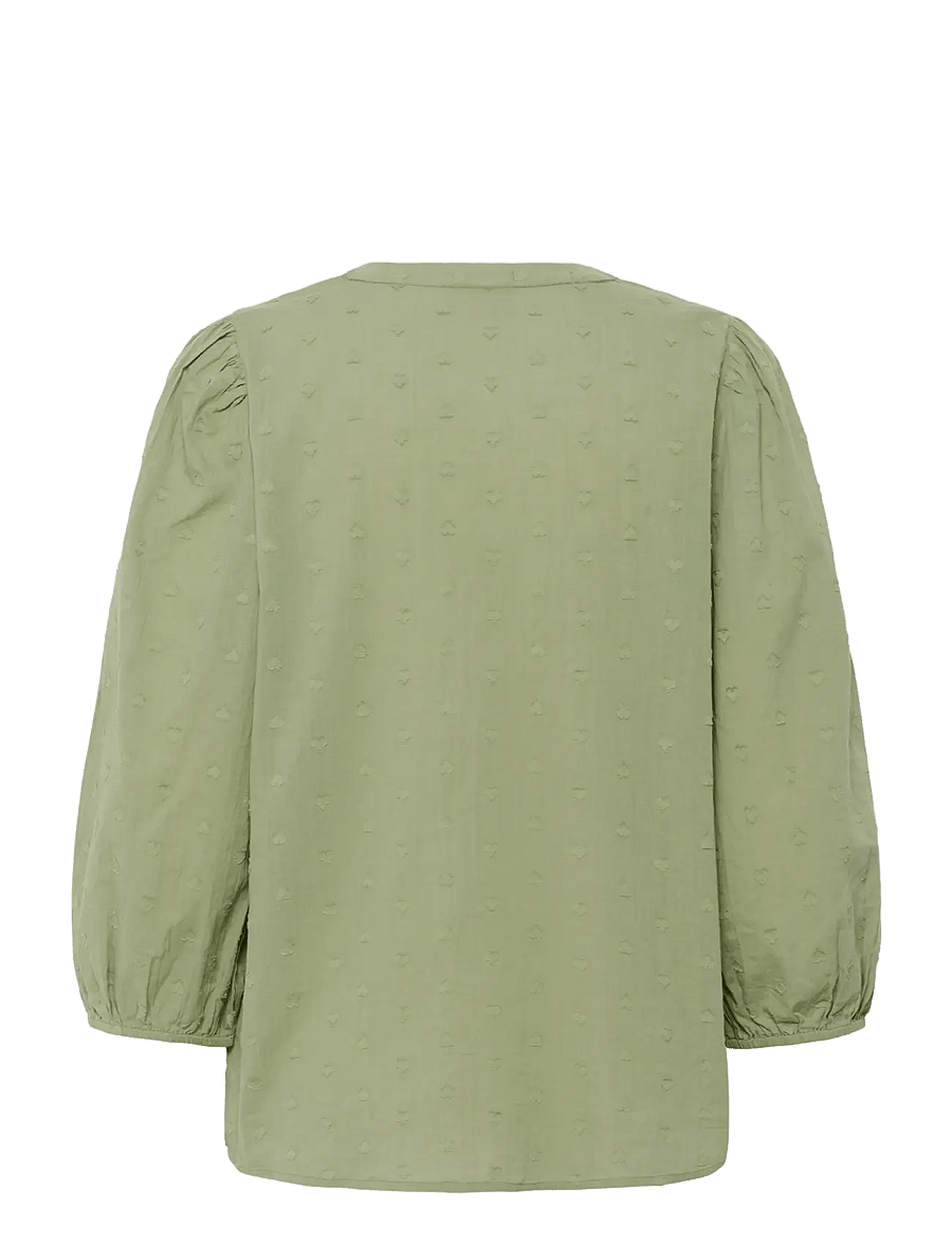 Kaffe - KAjollia Blouse - langerma blússur - oil green - 2