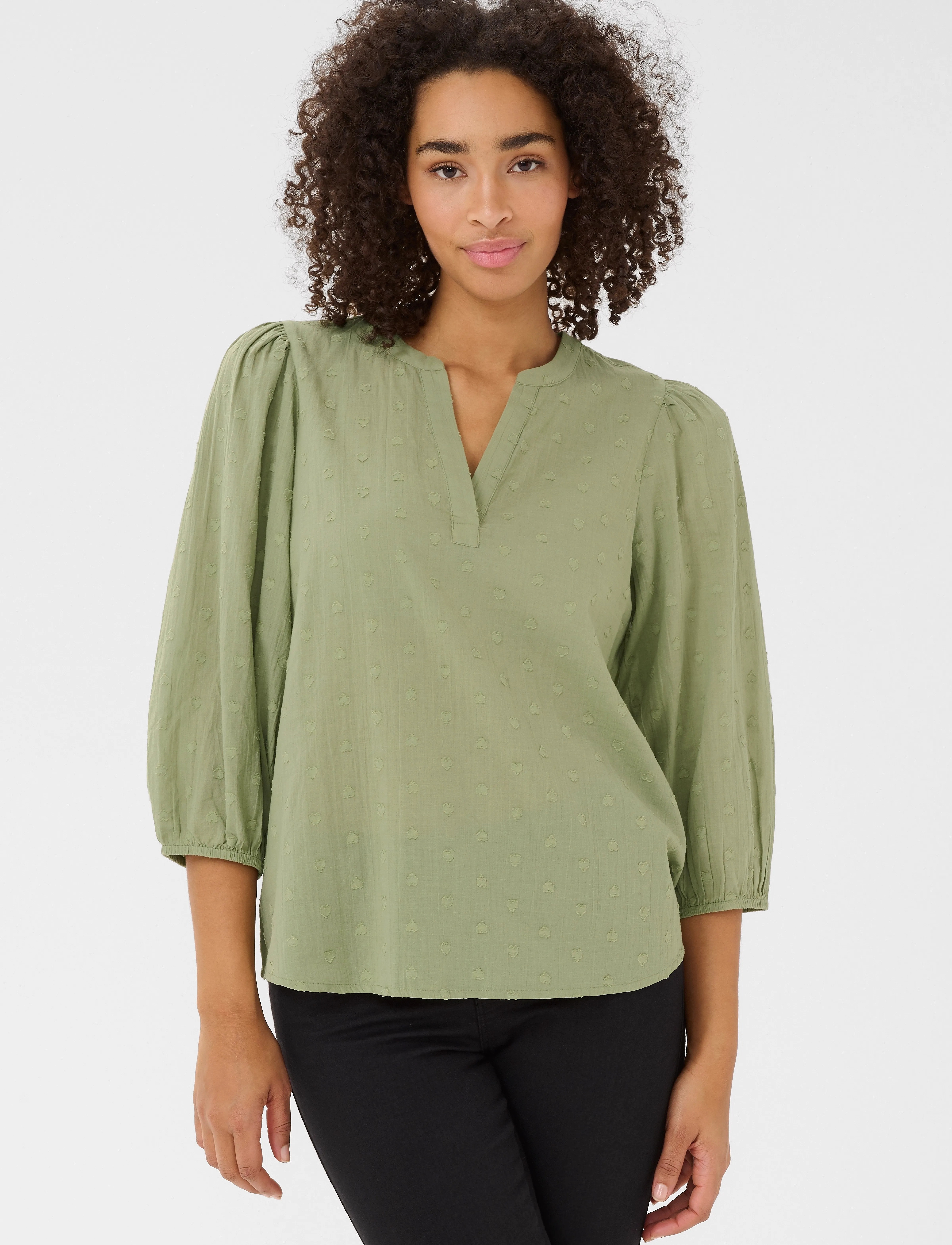 Kaffe KAjollia Blouse - Blusen - OIL GREEN / green