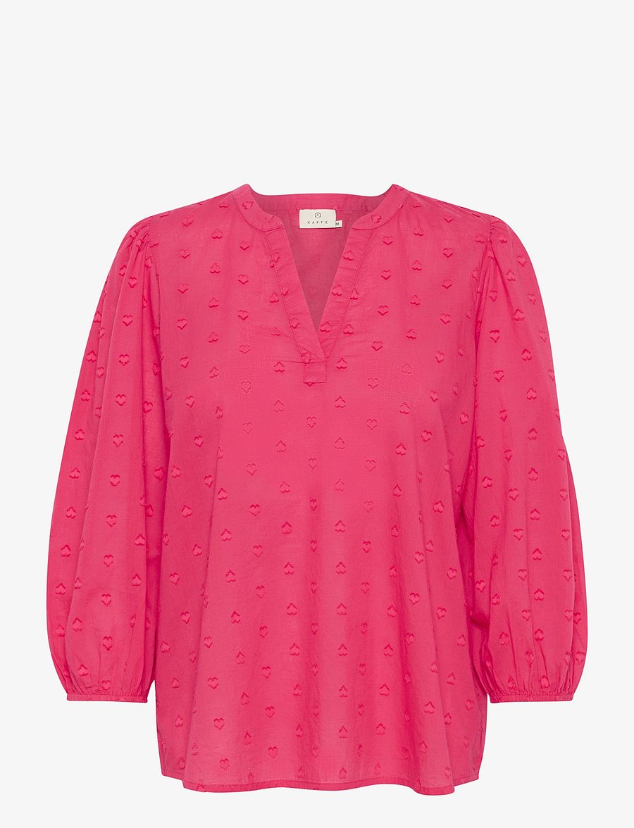 Kaffe - KAjollia Blouse - långärmade blusar - raspberry - 1
