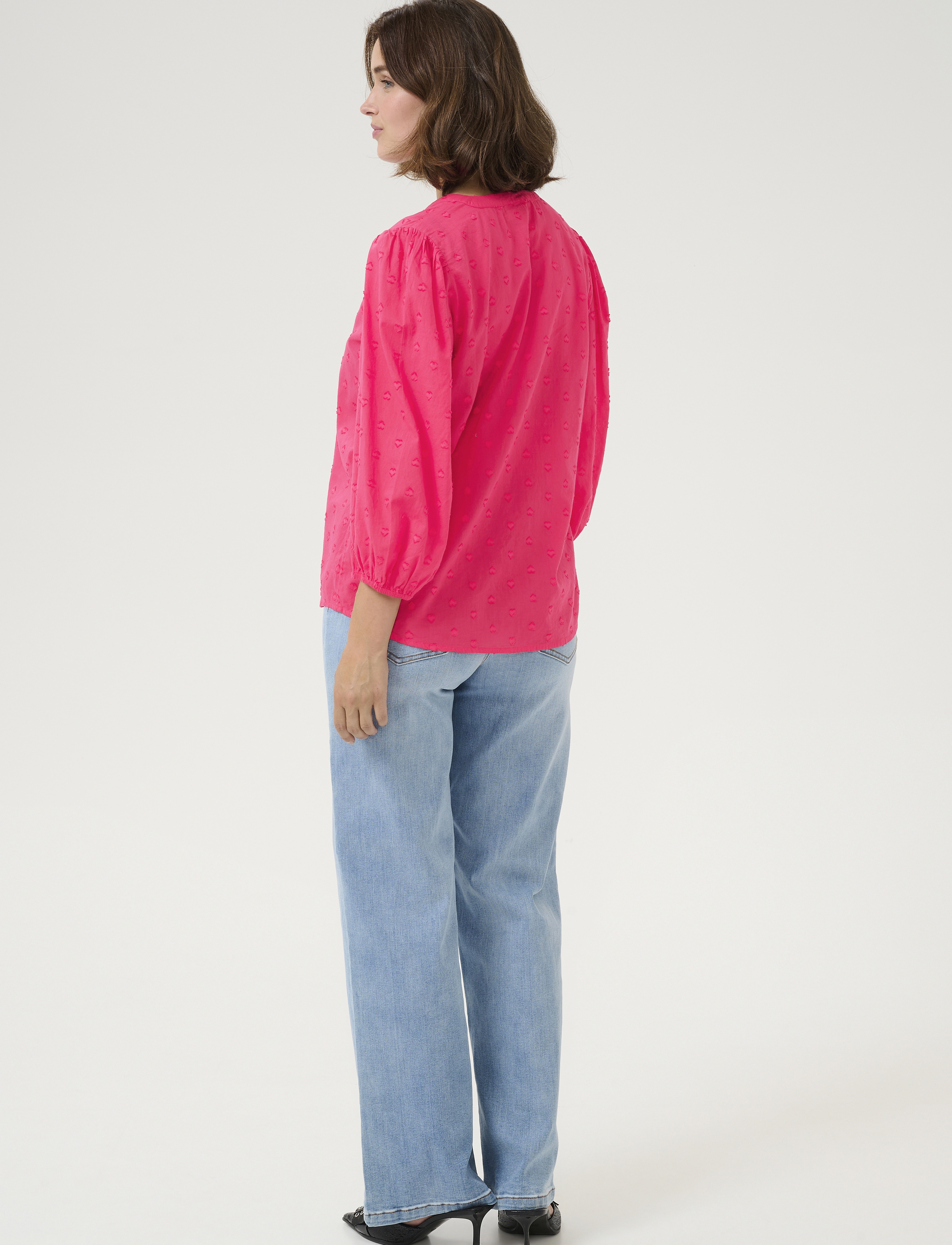 Kaffe - KAjollia Blouse - langærmede bluser - raspberry - 4