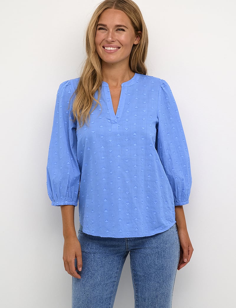 Kaffe - KAjollia Blouse - langærmede bluser - ultramarine - 0