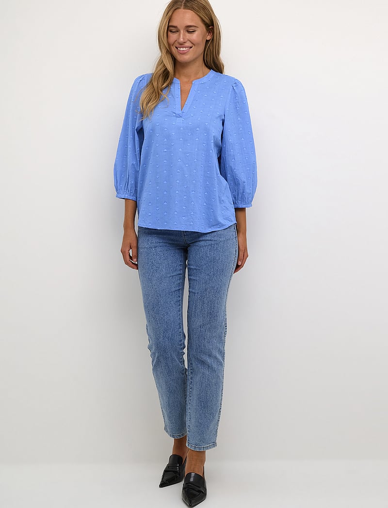 Kaffe - KAjollia Blouse - langærmede bluser - ultramarine - 3
