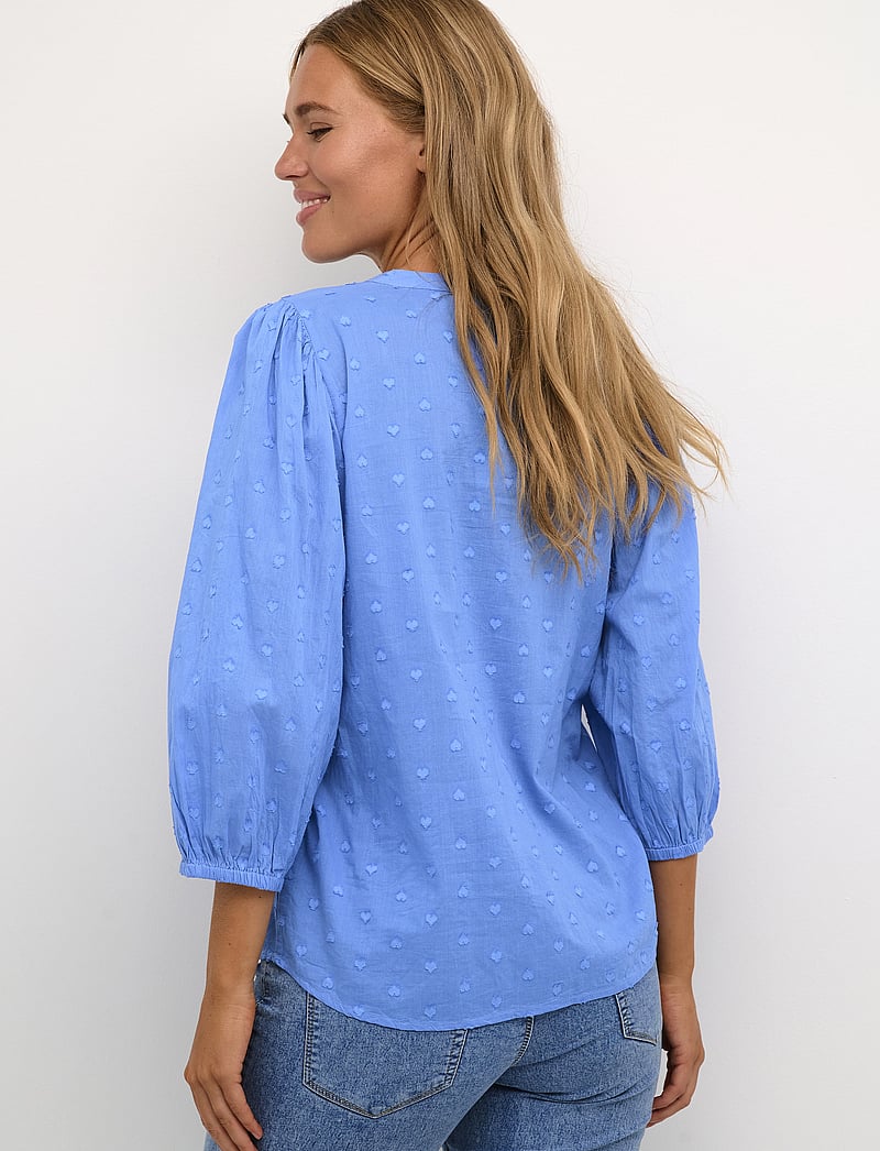 Kaffe - KAjollia Blouse - langærmede bluser - ultramarine - 4