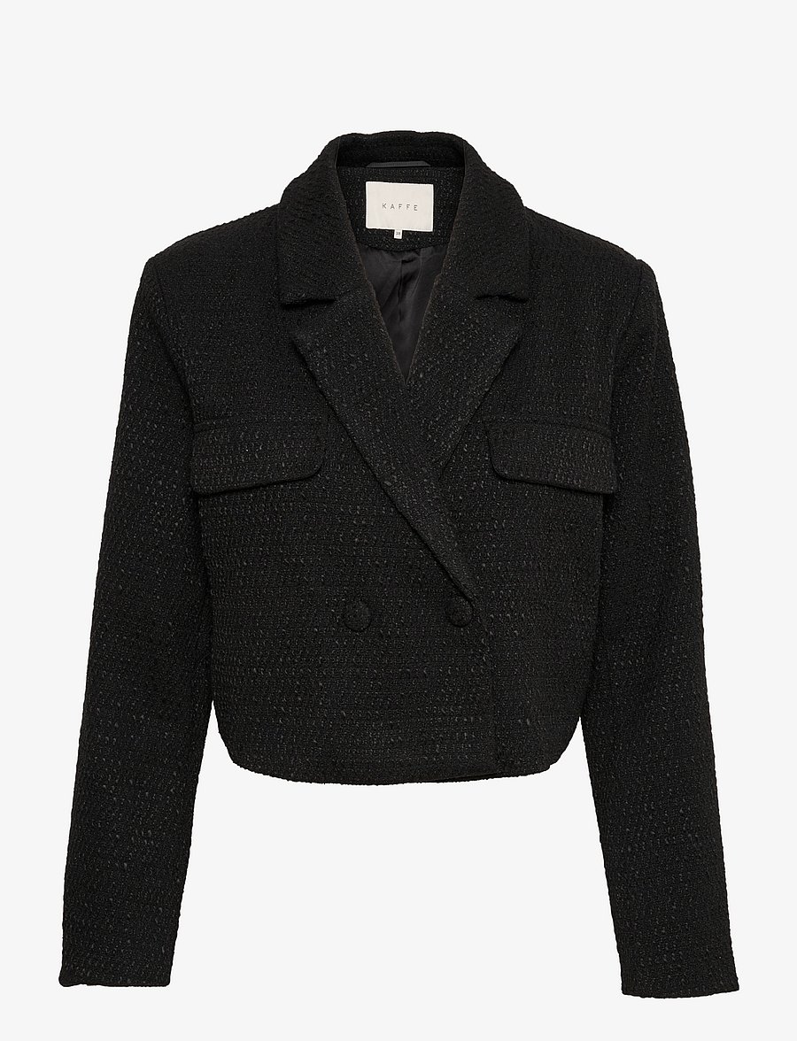Kaffe - KAnina Blazer - cropped-blazer - black deep - 1