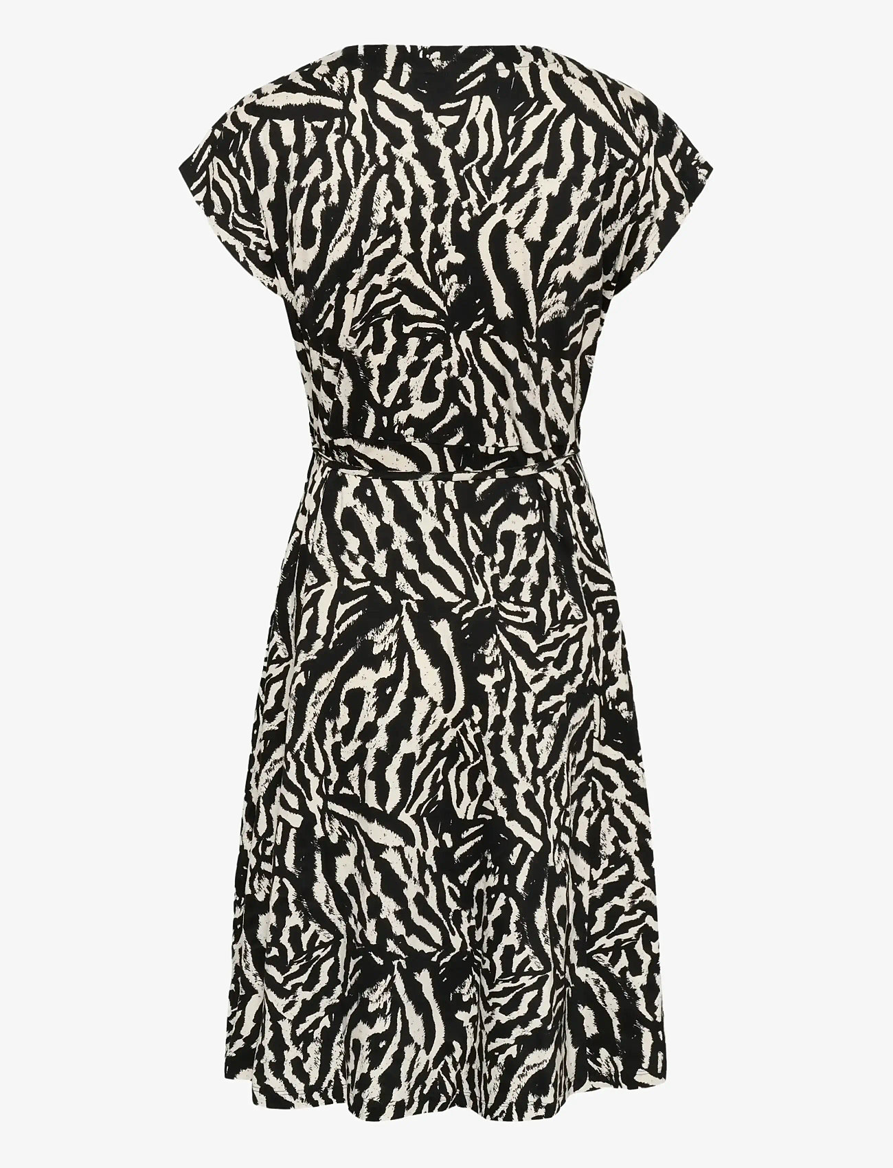 Kaffe - KAbella Jersey Dress - sommerkleider - black deep/chalk s animal - 2