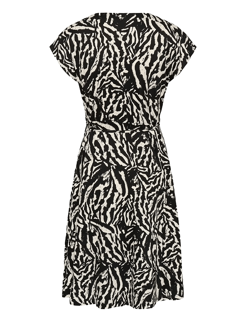 Kaffe - KAbella Jersey Dress - sommerkleider - black deep/chalk s animal - 2