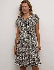 Kaffe - KAbella Jersey Dress - summer dresses - black/chalk graphic dot - 2