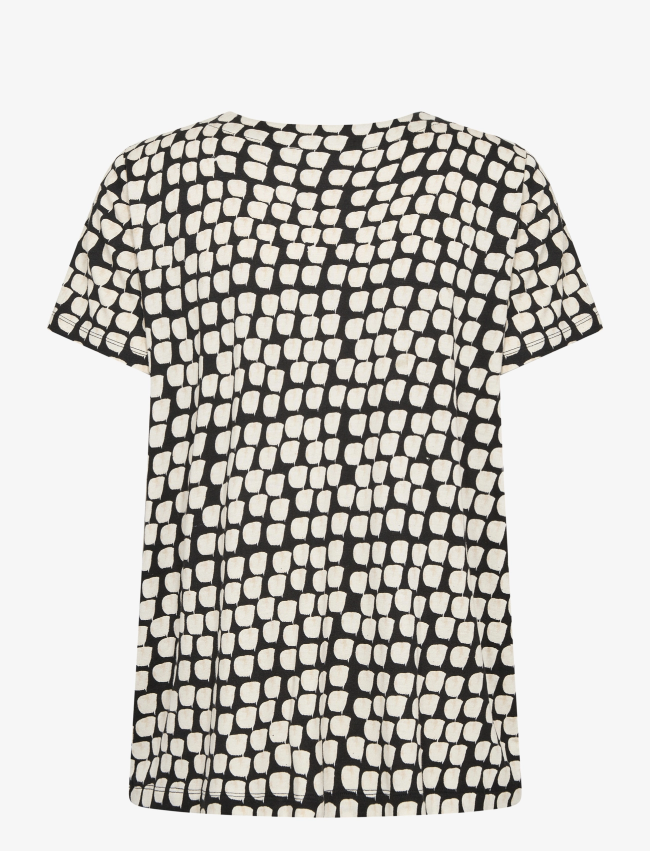 Kaffe - KAbella Jersey Blouse - blouses à manches courtes - black_sand graphic dot - 2