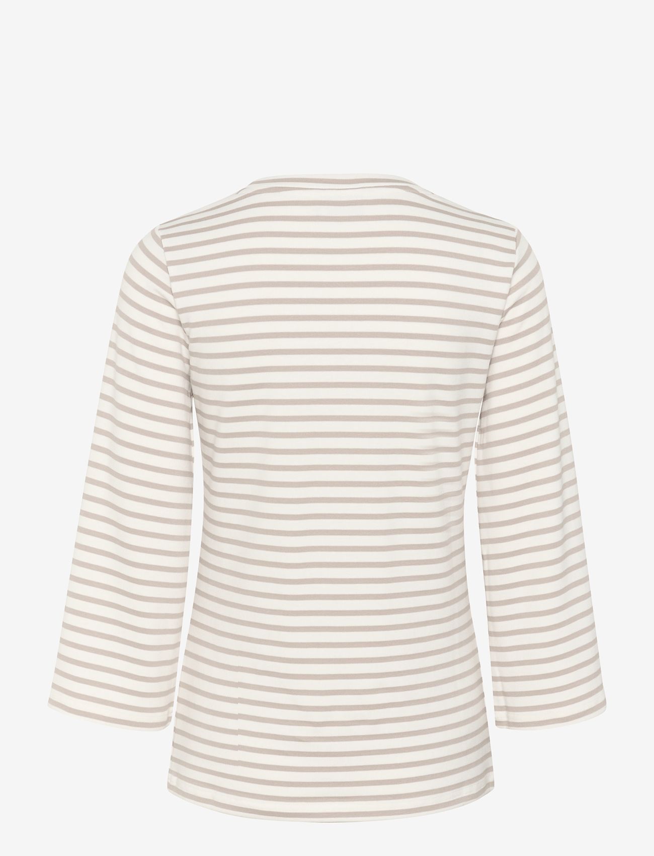 Kaffe - KAliddy 3/4 Sleeve Blouse - långärmade toppar - chalk/feather gray stripe - 2