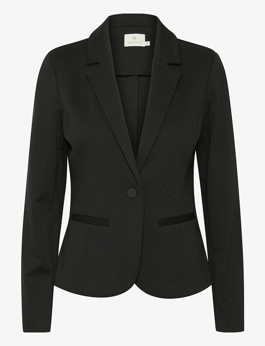 Kaffe - KAjenny Blazer - enkeltradede blazere - black deep - 1