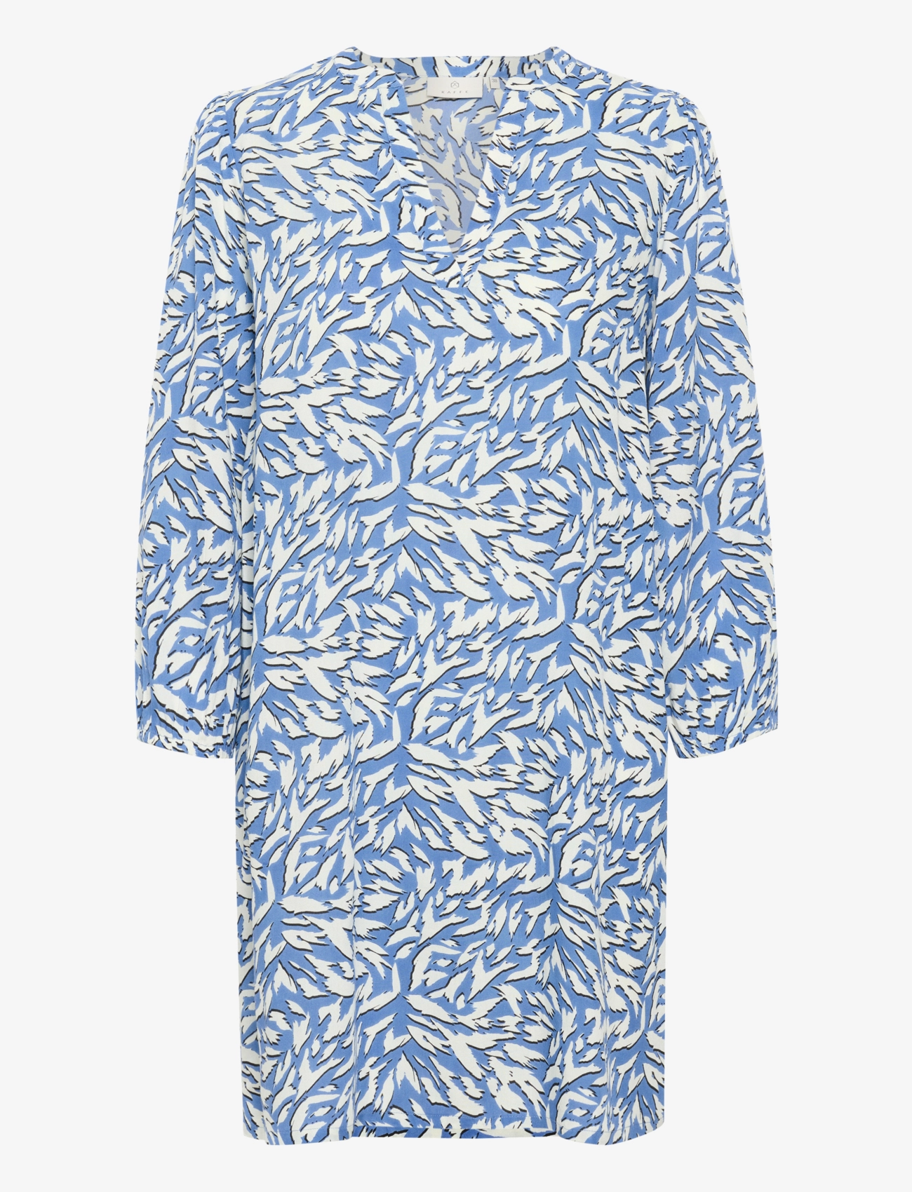 Kaffe KAjetta Tunic - Tunikaer - BLUE/WHITE GRAPHIC ANIMAL / blue