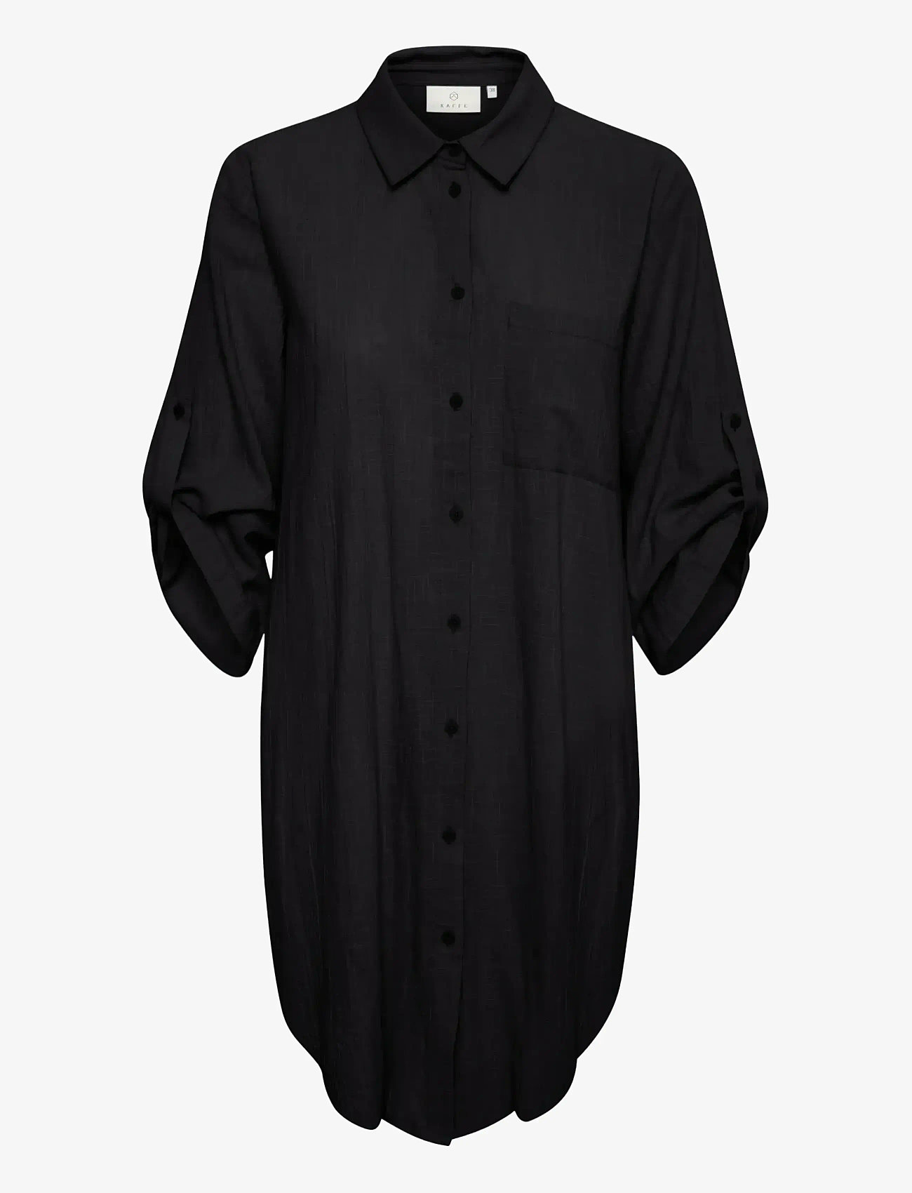 Kaffe - KApauline Shirt Dress - särkkleidid - black deep - 1