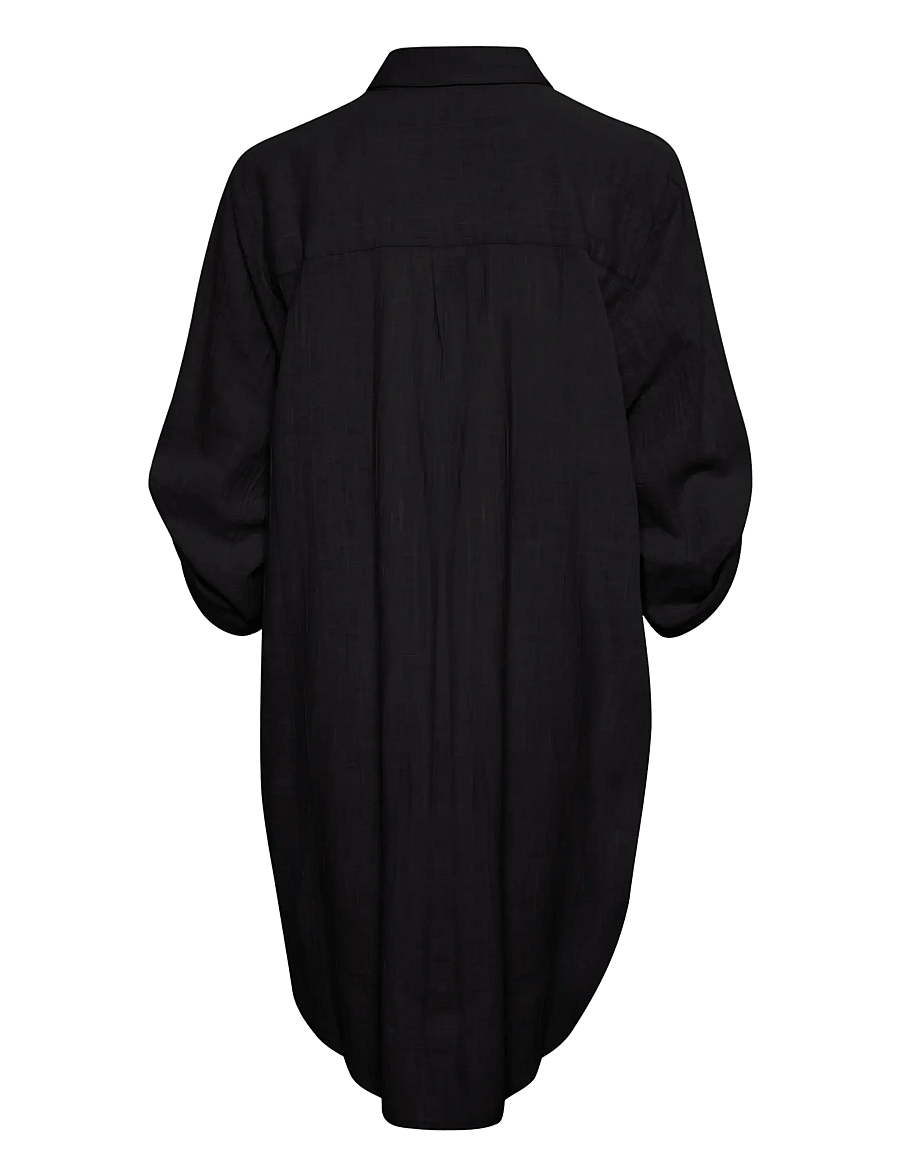 Kaffe - KApauline Shirt Dress - särkkleidid - black deep - 2