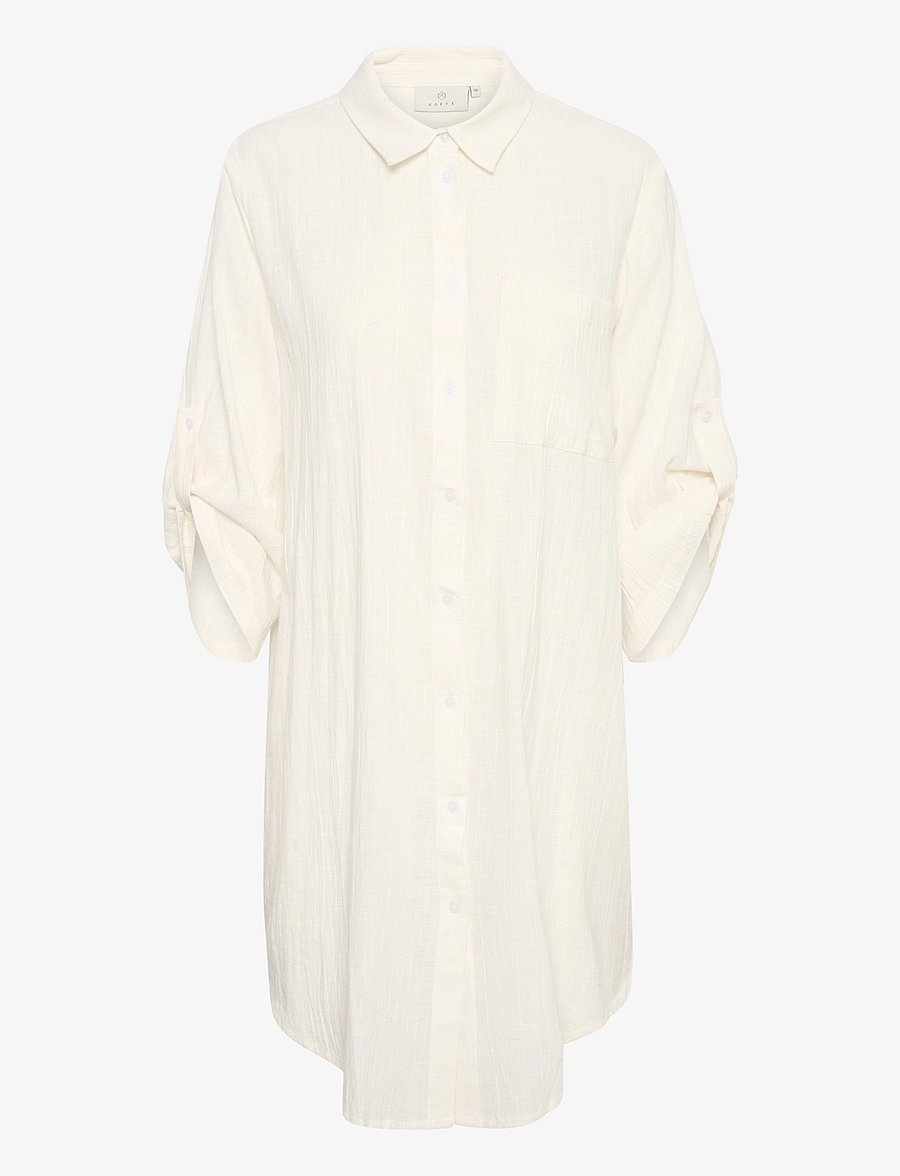 Kaffe - KApauline Shirt Dress - hemdkleider - chalk - 1