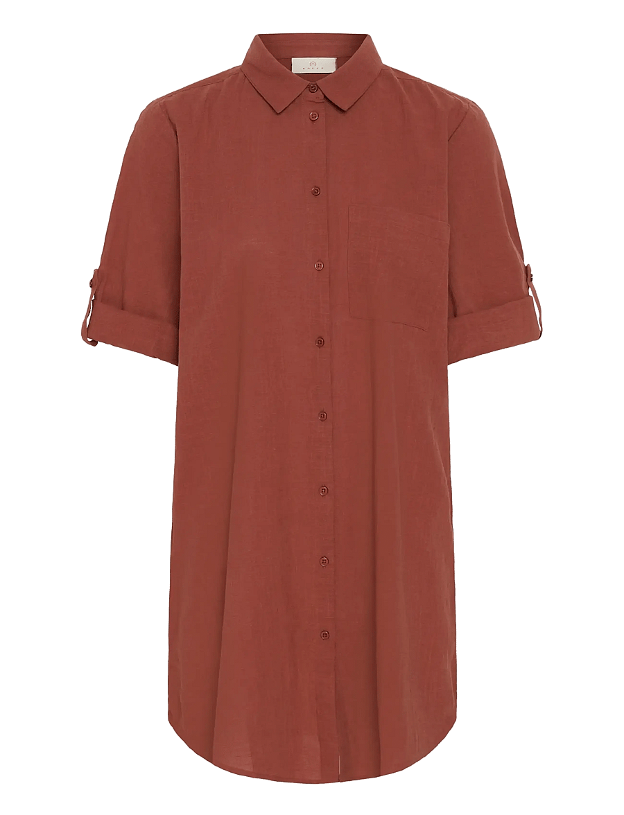 Kaffe - KApauline Shirt Dress - hemdkleider - henna - 1