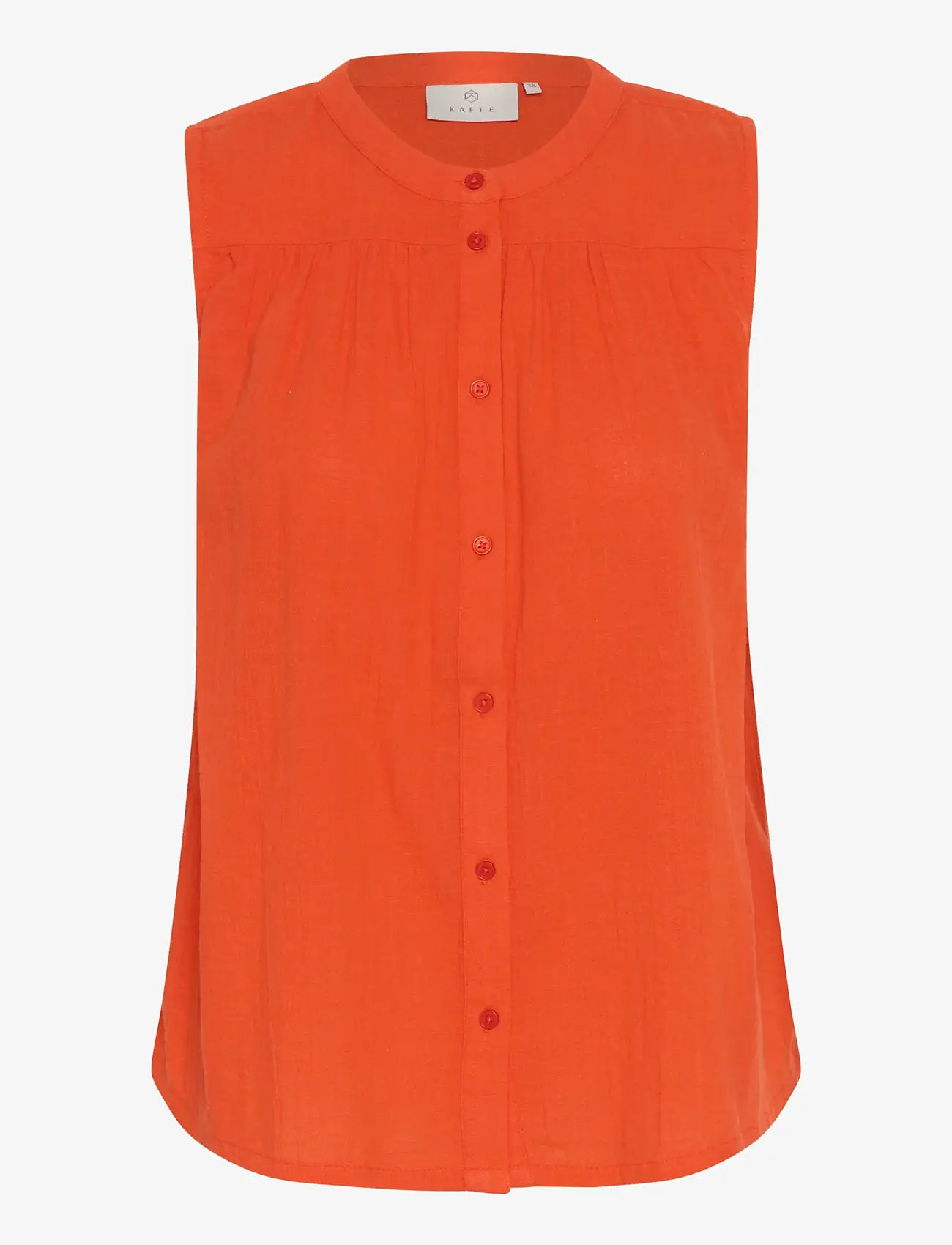 Kaffe - KApauline Top - varrukateta pluusid - grenadine - 0