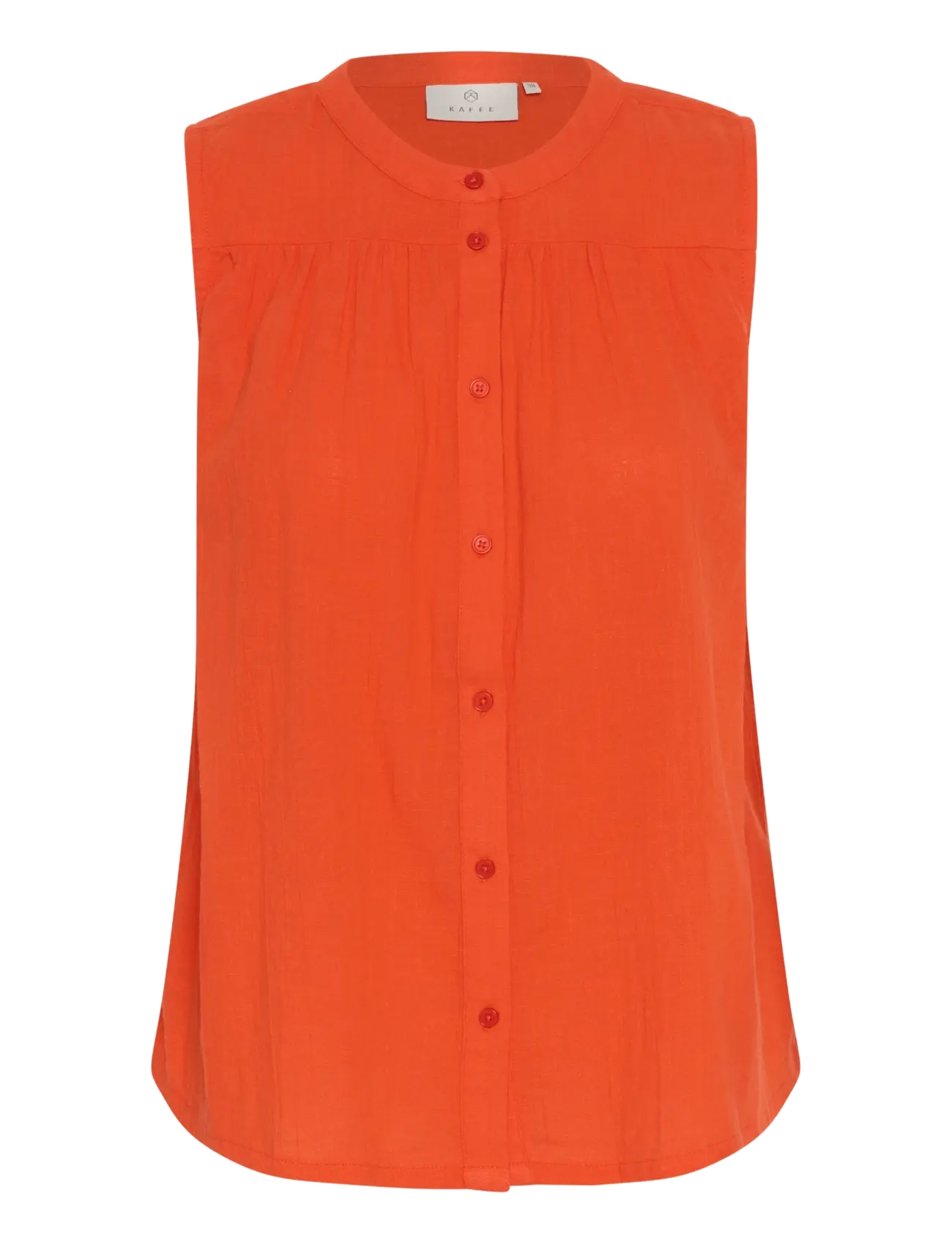 Kaffe KApauline Top - Tøj - GRENADINE / orange