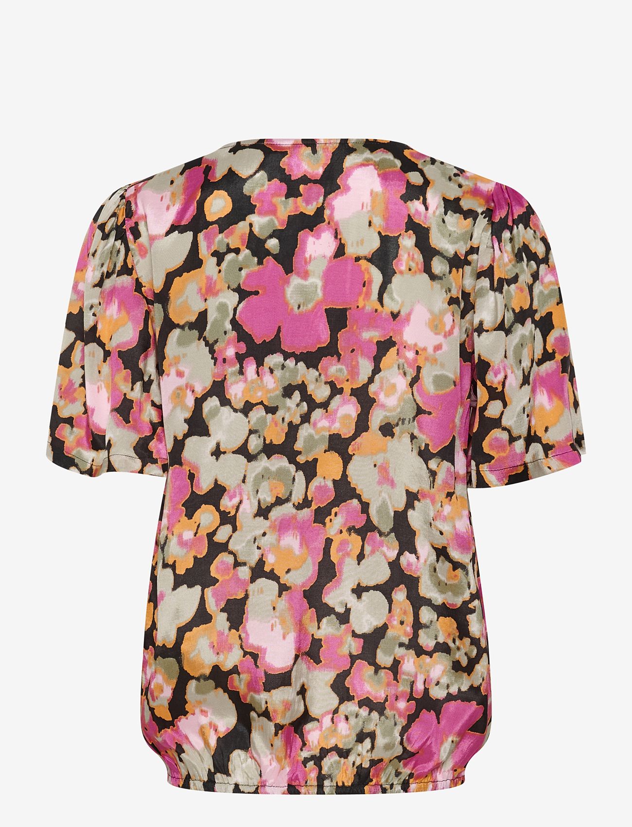 Kaffe - KAlaila Blouse - sügisesed riided - pink melon blurry flower - 1