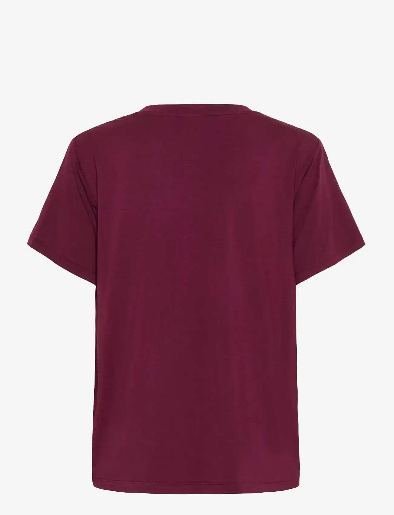 Kaffe - KAfrida V-Neck T-Shirt - t-shirts - windsor wine - 2
