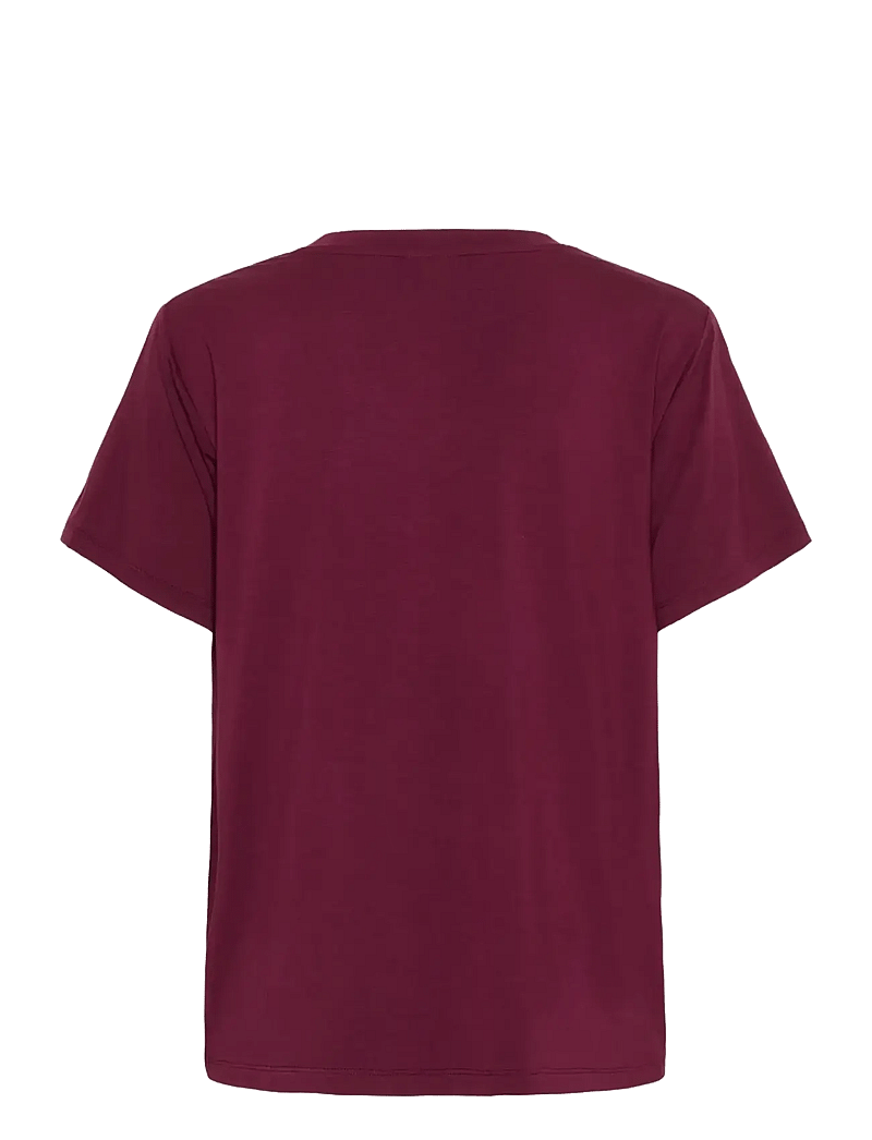 Kaffe - KAfrida V-Neck T-Shirt - t-shirts - windsor wine - 2