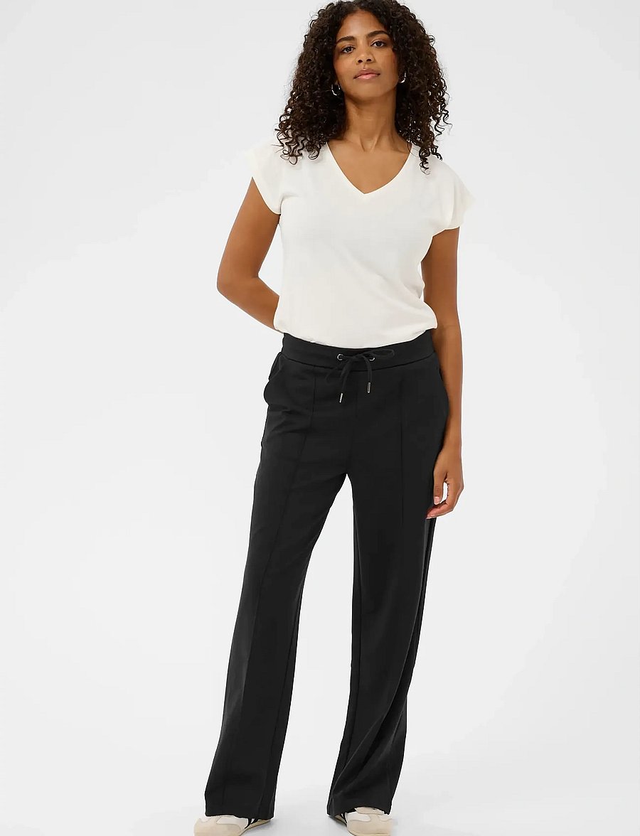Kaffe - KAjenny Straight Pants - arkityyli - black deep - 3