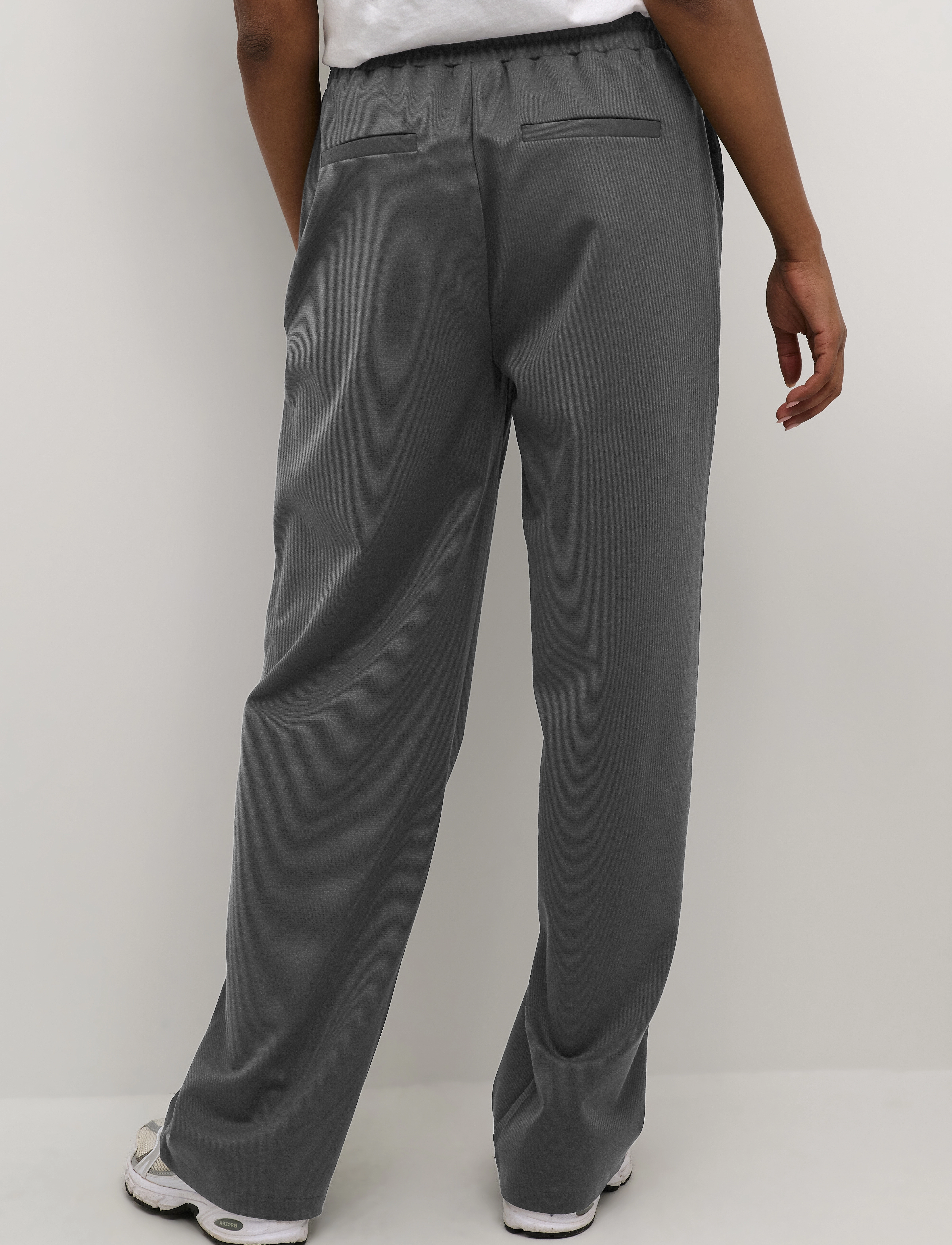 Kaffe - KAjenny Straight Pants - herbstersparnisse - black oyster - 5