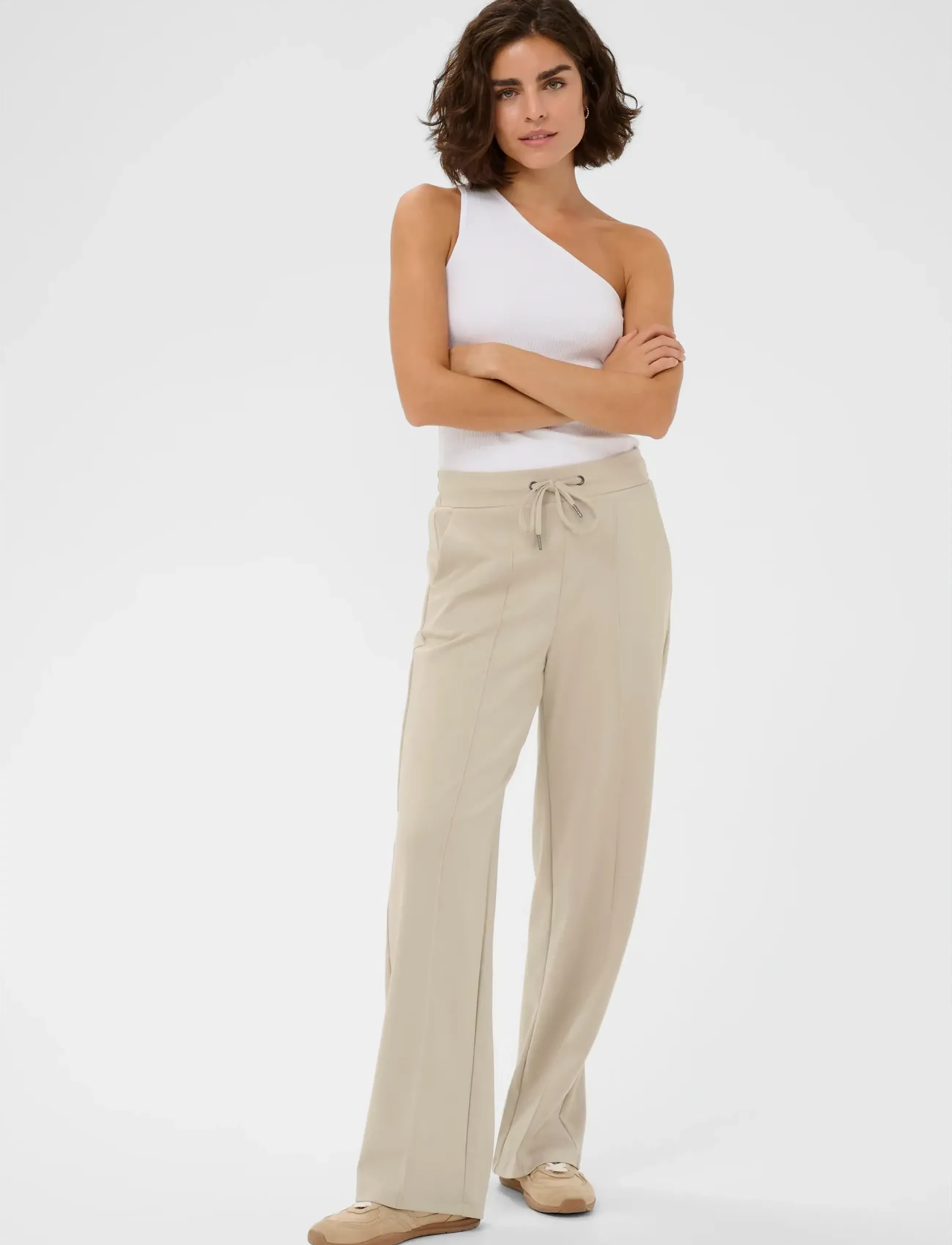 Kaffe - KAjenny Straight Pants - jogginghosen - feather gray - 3