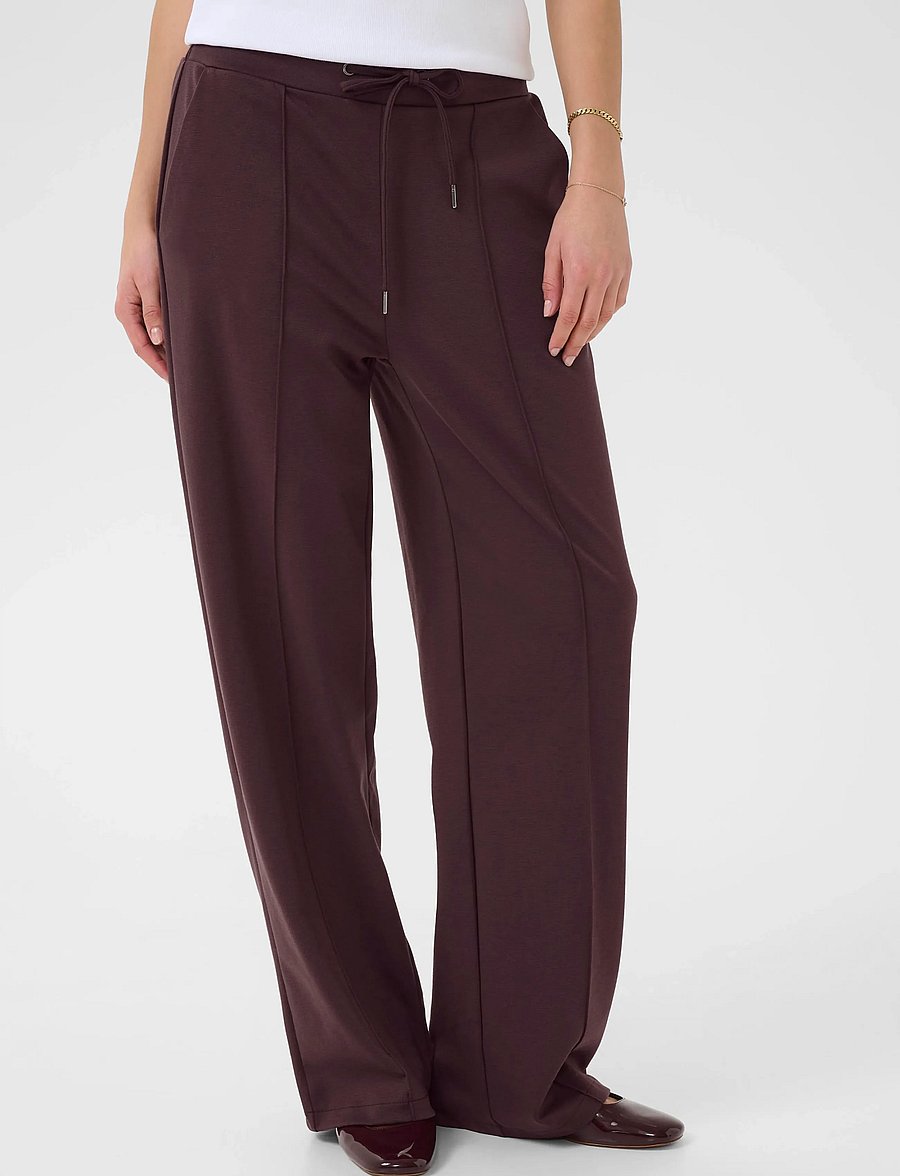 Kaffe - KAjenny Straight Pants - hverdags stil - fudge - 2
