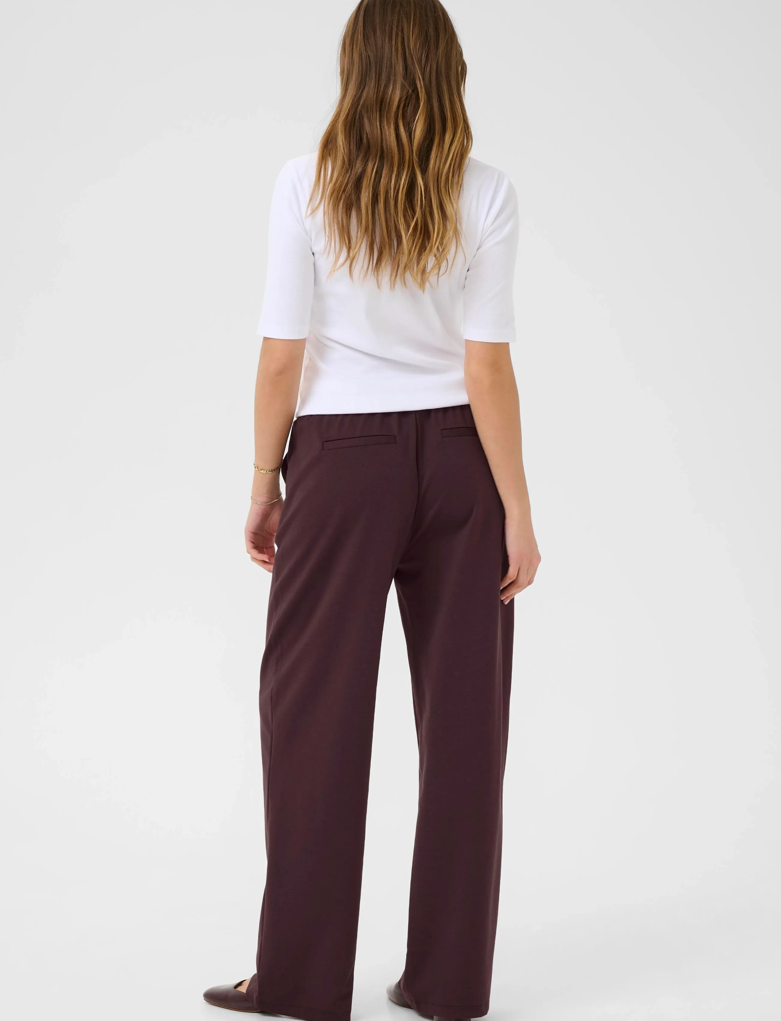 Kaffe - KAjenny Straight Pants - hverdags stil - fudge - 4