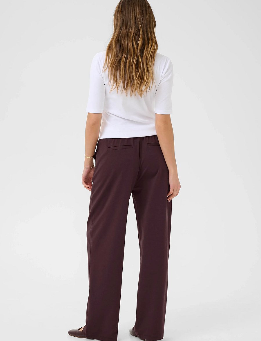 Kaffe - KAjenny Straight Pants - hverdags stil - fudge - 4