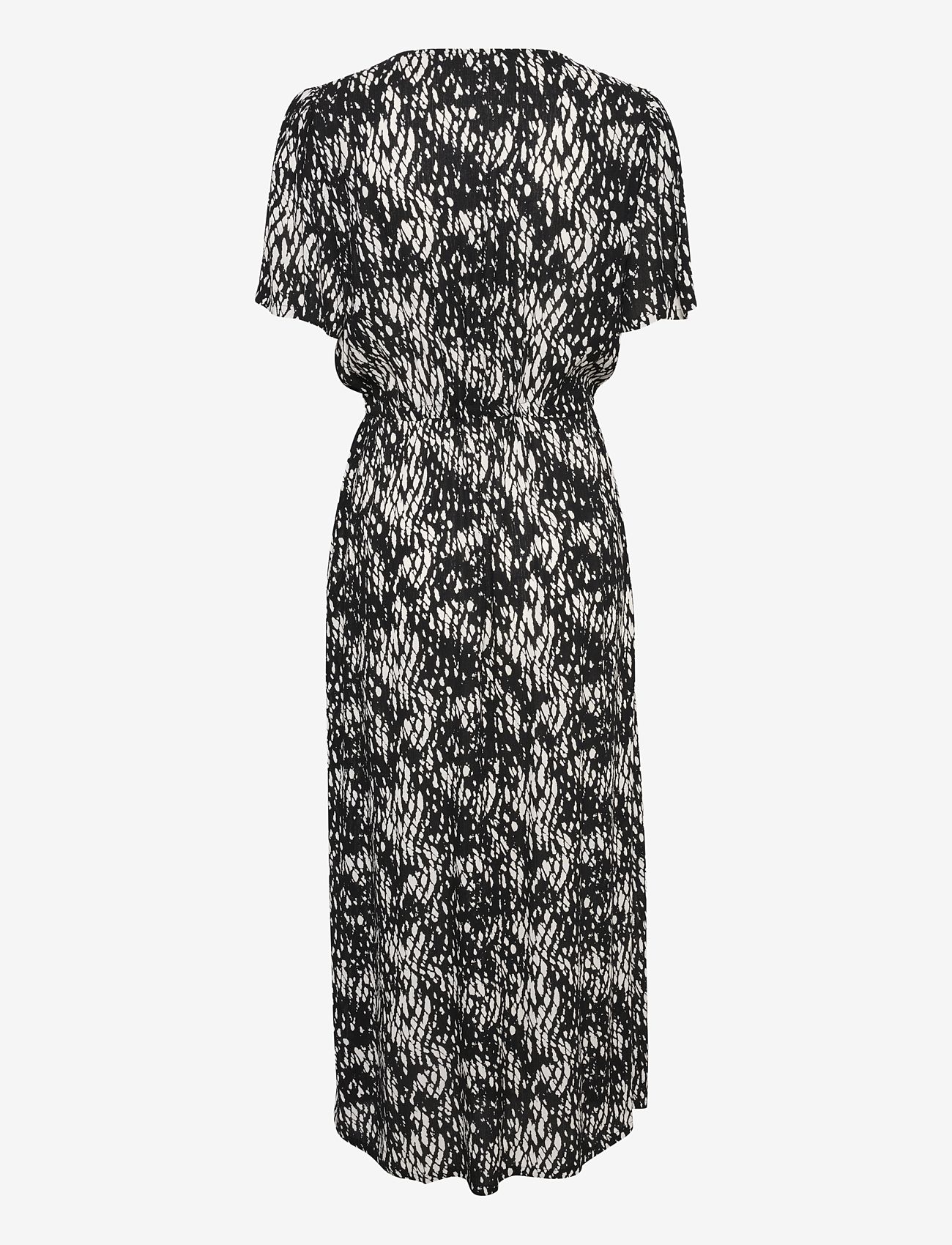 Kaffe - KAamber Long Dress - sommerkjoler - black/white graphic snake - 1