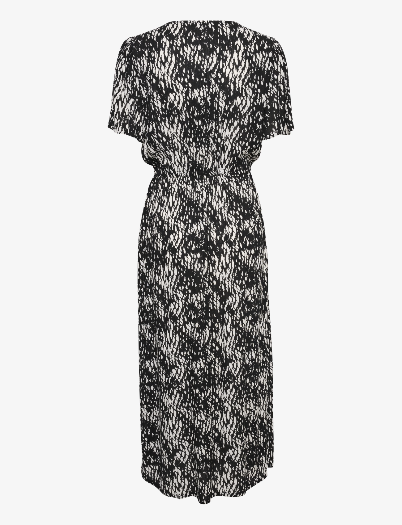 Kaffe - KAamber Long Dress - kesämekot - black/white graphic snake - 2